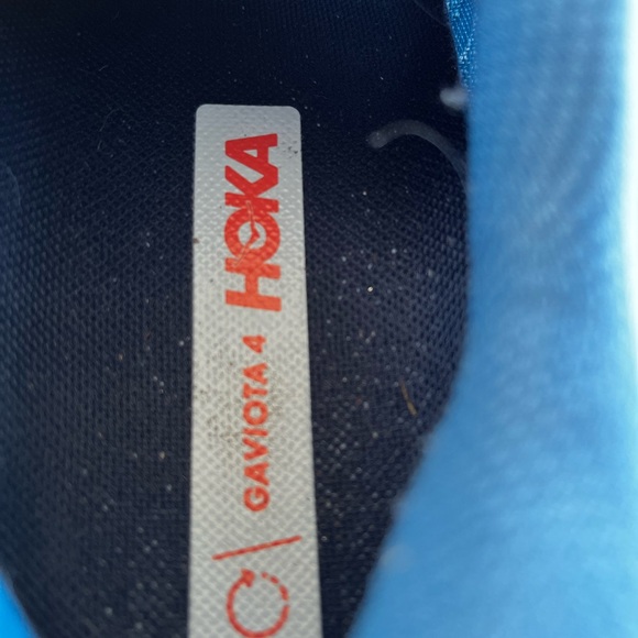 Hoka Light Blue Running Shoes with Coral Accents Size 7 - Picture 7 of 10